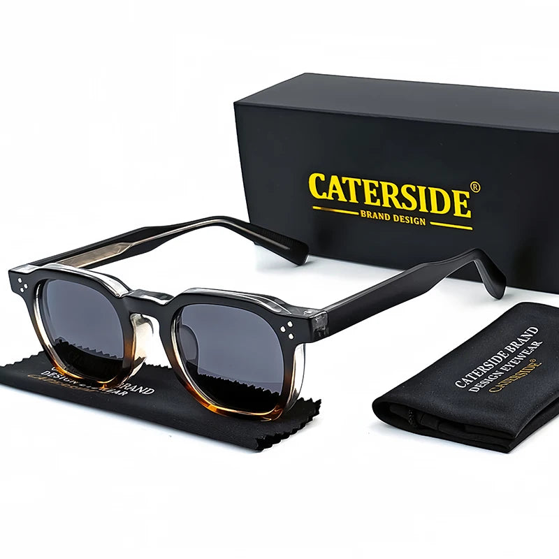 Lunettes de Soleil Caterside Style Punk Petit Cadre Carré UV400 Unisexe – CLEVI Paris