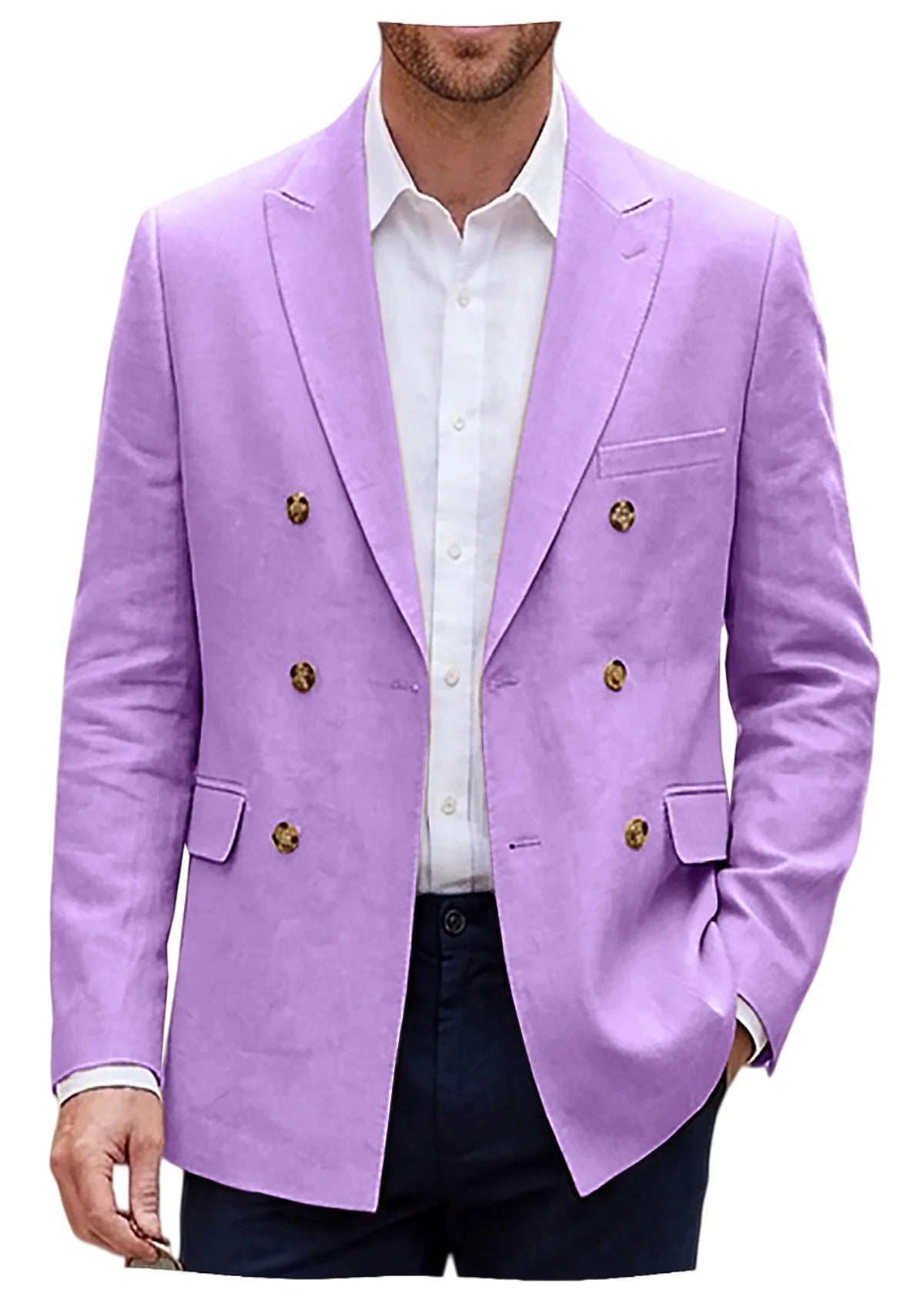 Blazer lin homme coupe slim – CLEVI Paris