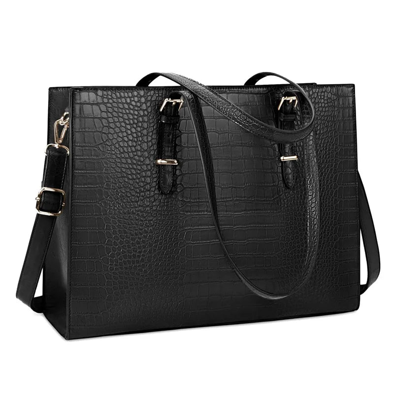 Sac Épaule Femme Simili Cuir Multi-Zips Motif Animal Noir – CLEVI Paris