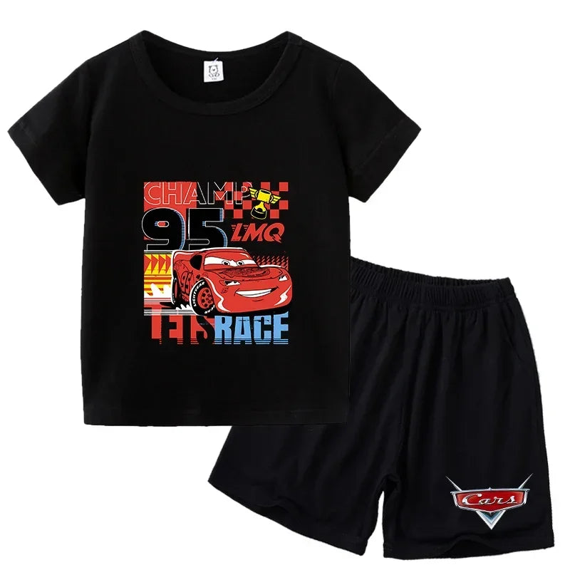 Ensemble enfant Cars T-shirt et short – CLEVI Paris