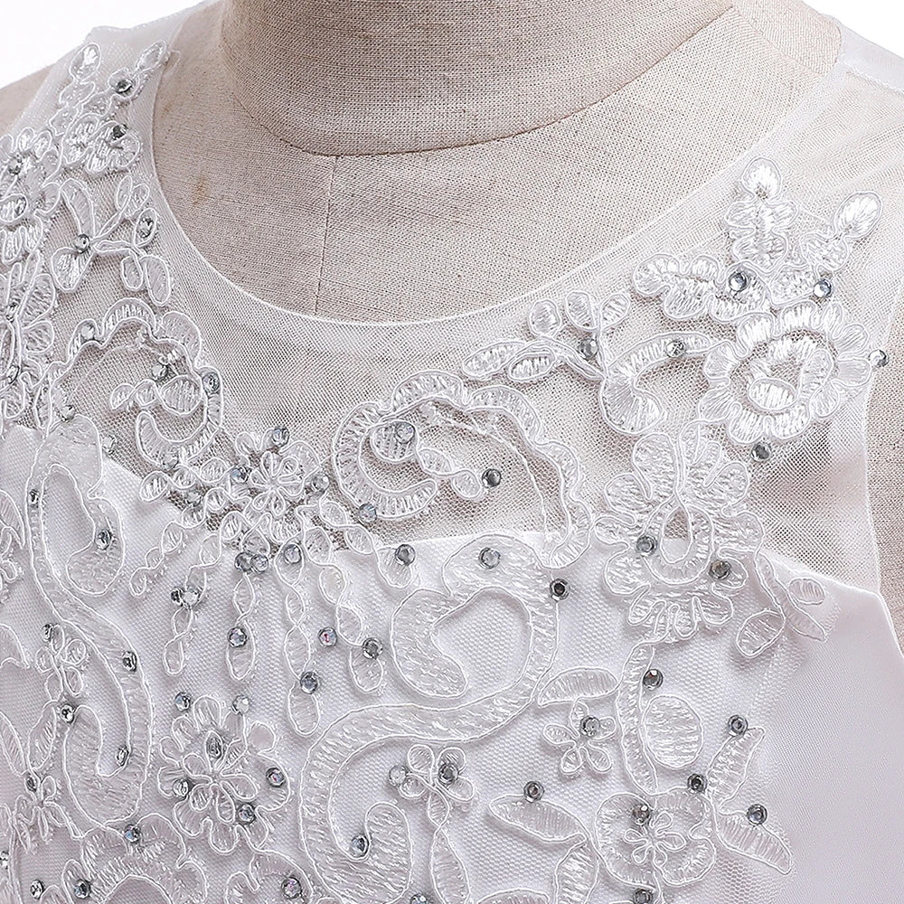 Robe cérémonie fille en dentelle LP-231 – CLEVI Paris