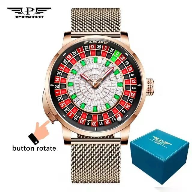 Montre Automatique PINDU NH35 Cadran Roulette Saphir – CLEVI Paris