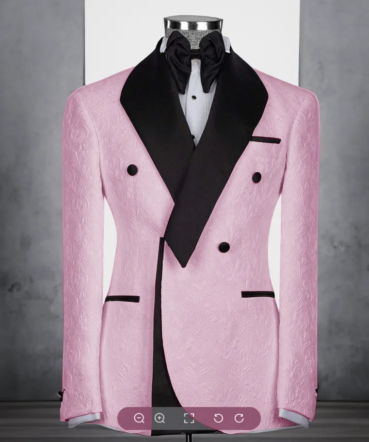 Costume homme fleuri 2 pièces, coupe droite – CLEVI Paris