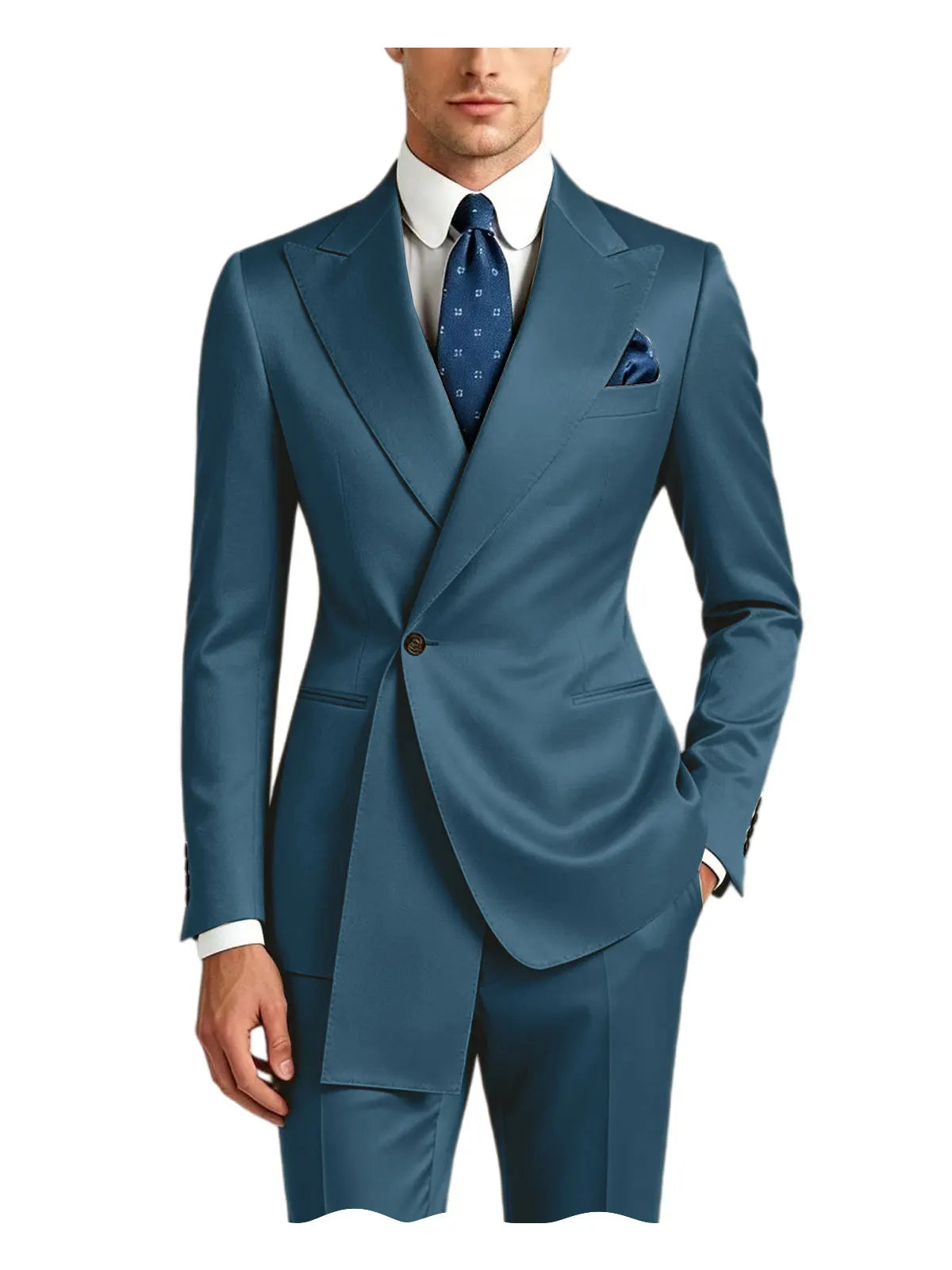 Smoking homme en satin 2 pièces – CLEVI Paris