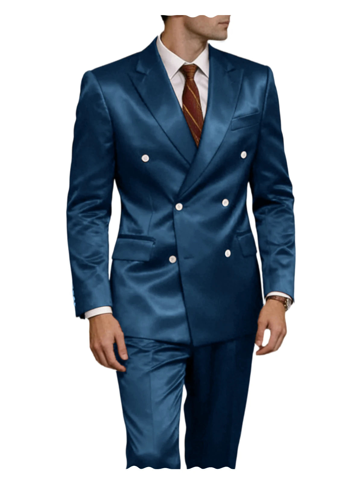 Smoking homme 2 pièces en satin – CLEVI Paris