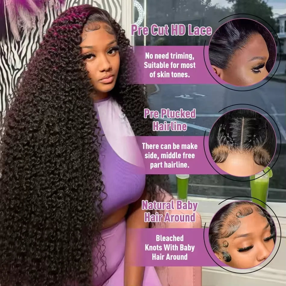 Perruque Deep Wave HD Lace 13x6 Remy Naturelle Femme – CLEVI Paris