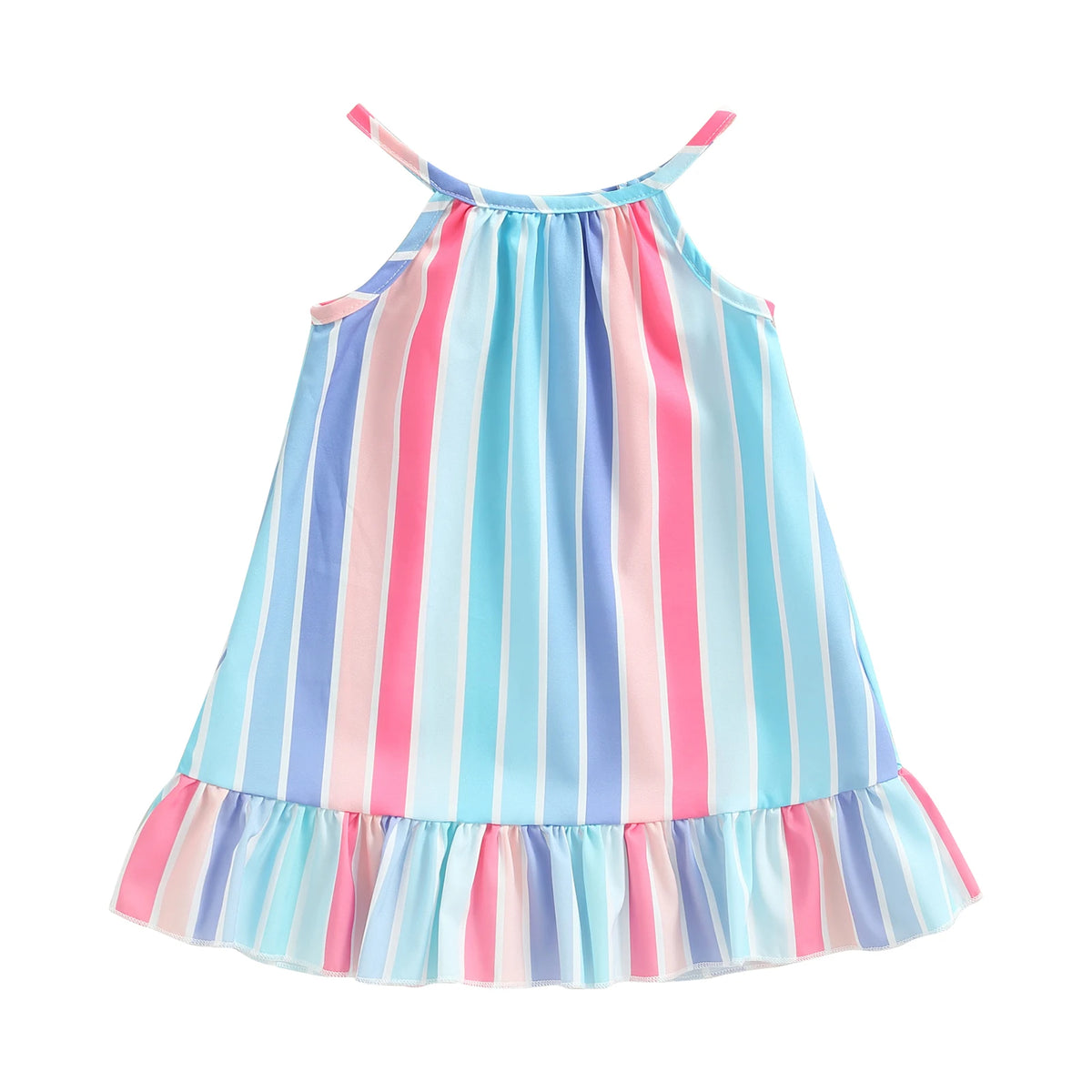 Robe bébé fille rayée à volants – CLEVI Paris