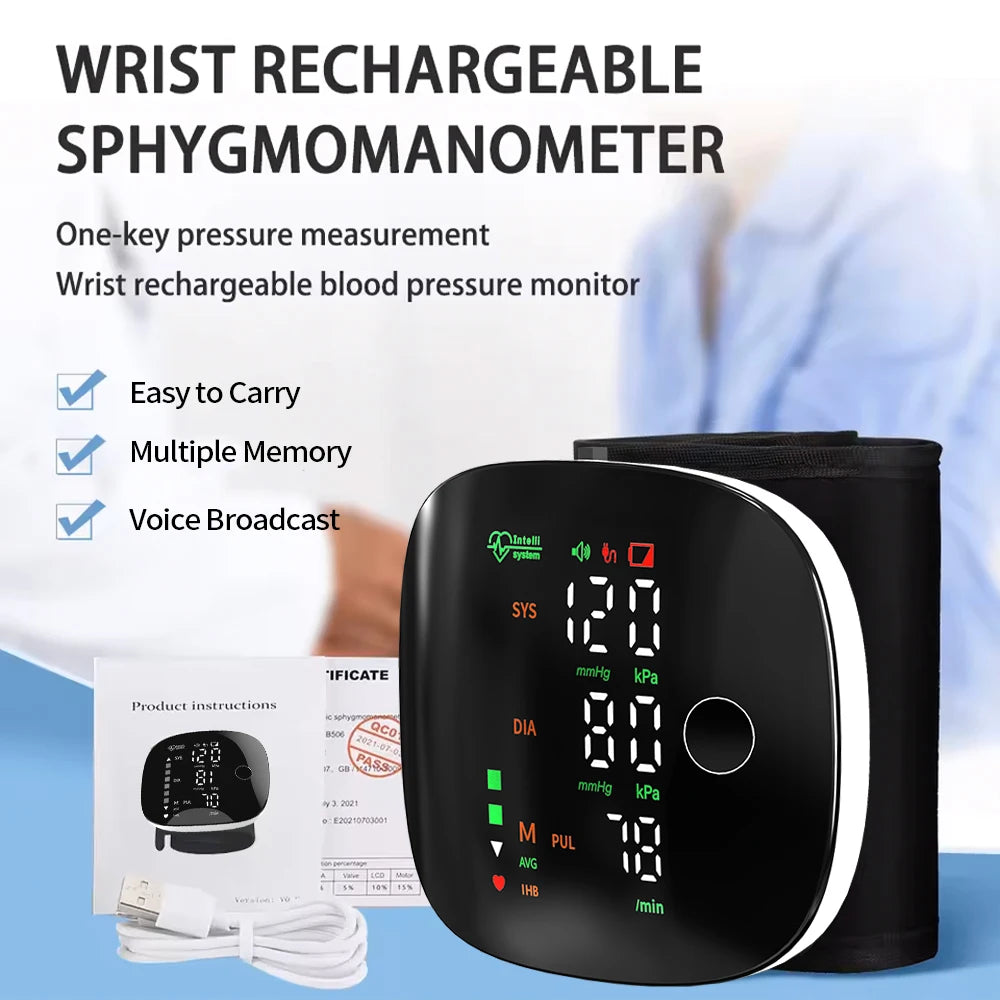 Tensiomètre Poignet MBVM W05 HD Vocal ±3mmHg 200 Mesures – CLEVI Paris
