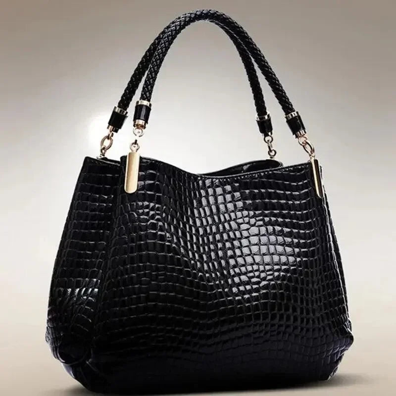 Sac Seau TPU Brillant Motif Crocodile Femme 36x11x29cm Bureau – CLEVI Paris