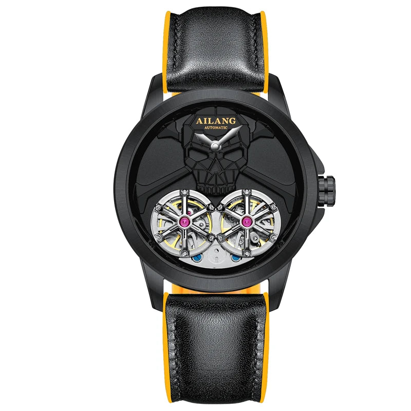 Montre automatique AILANG 8836 tête de mort – CLEVI Paris