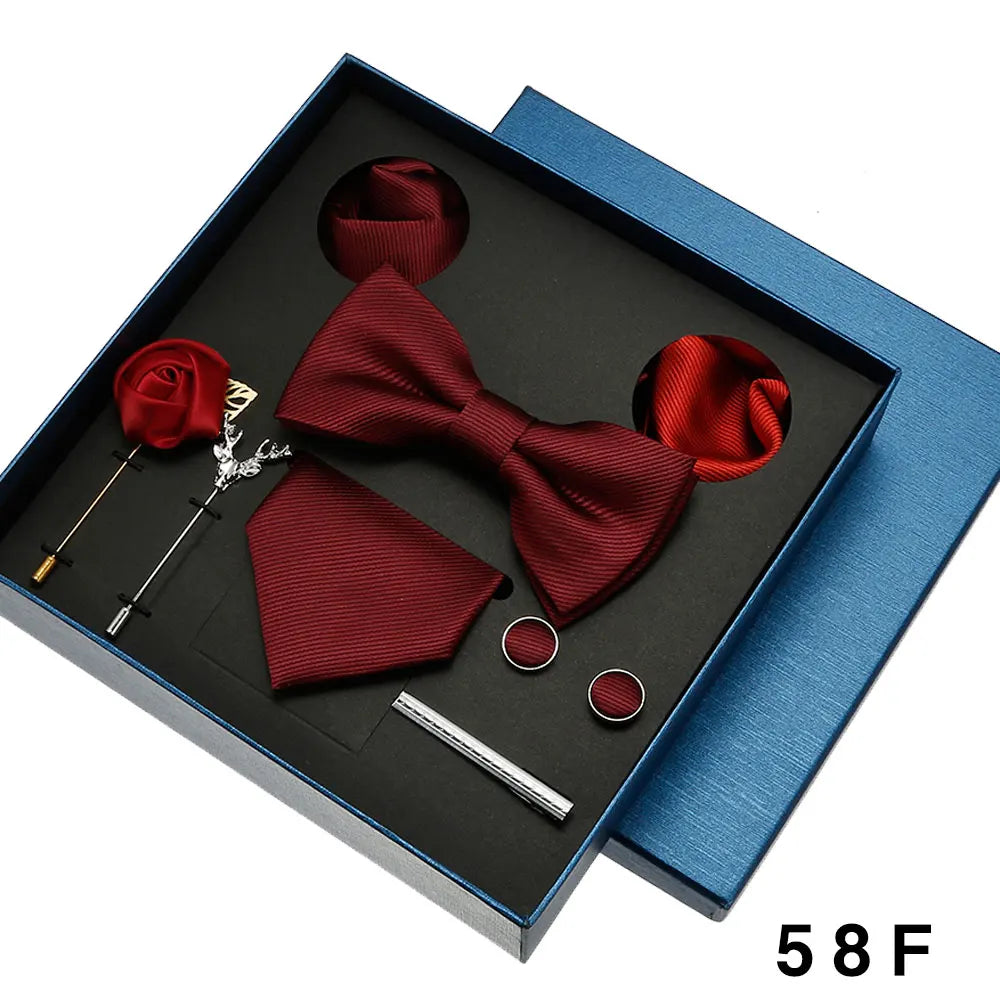 Coffret homme 8 pièces, cravate et accessoires – CLEVI Paris