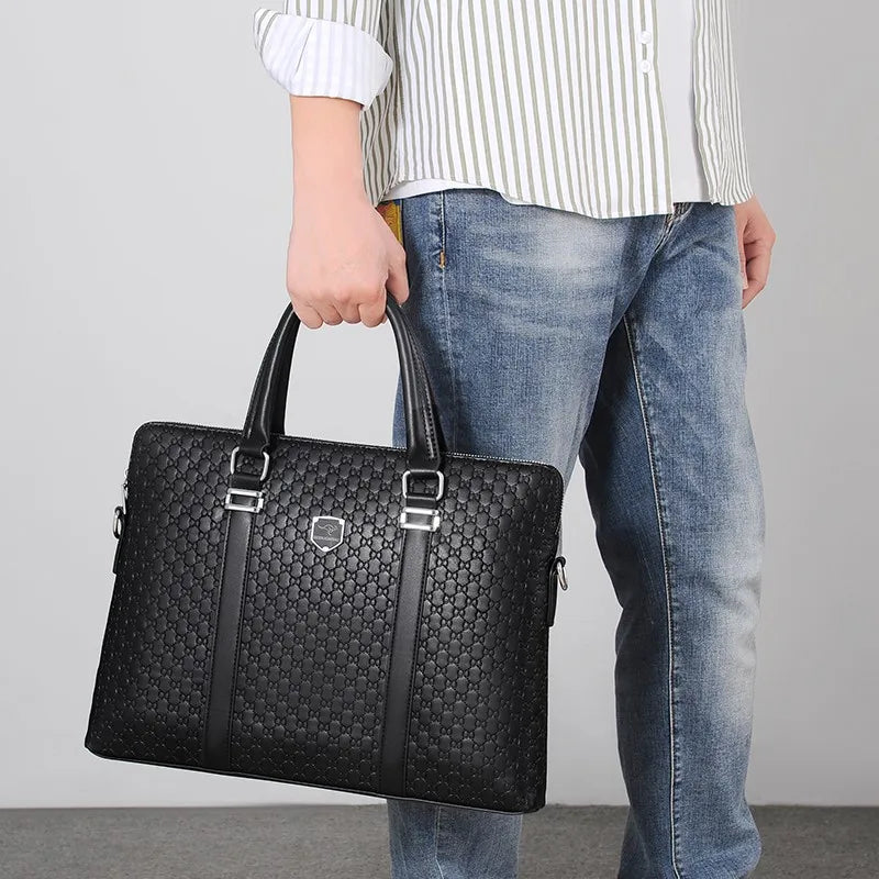 Serviette Business Homme Cuir PU – CLEVI Paris