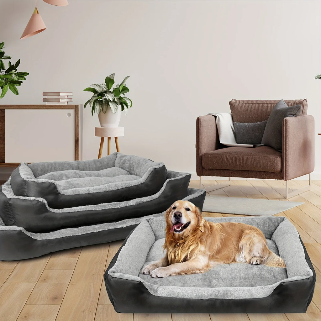 Coussin pour chien noir en coton M à XXL – CLEVI Paris