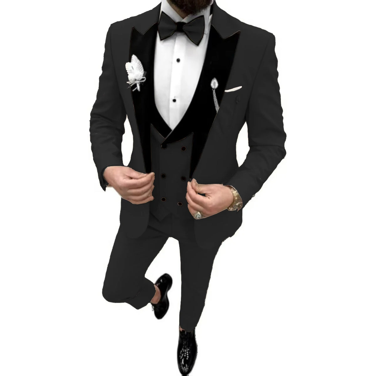 Costume 3 pièces homme velours – CLEVI Paris