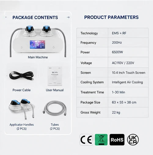 Appareil EMS/HIEMT et RF pour le corps – CLEVI Paris