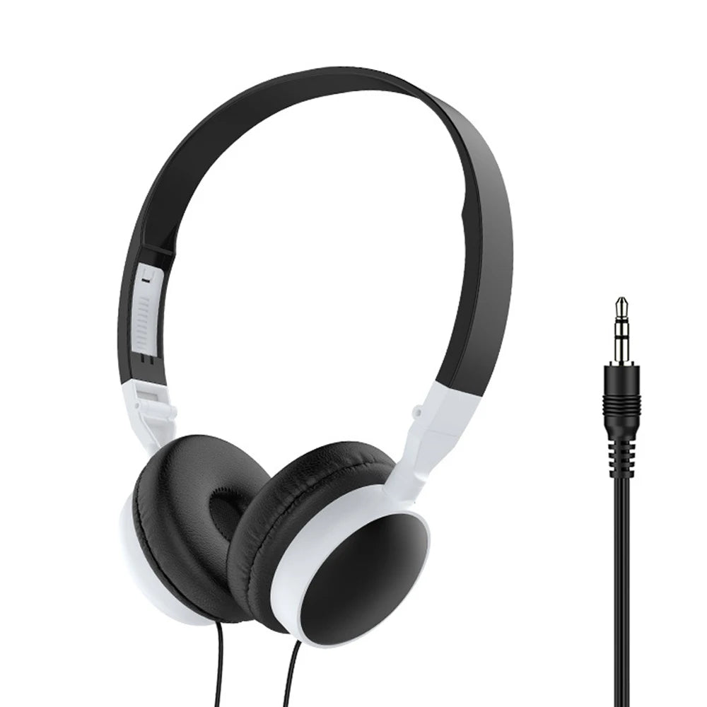 Casque Filaire Pliable Jack 3,5mm Basses Stéréo 40mm – CLEVI Paris