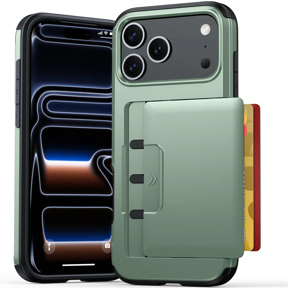 Coque iPhone porte-carte coulissant – CLEVI Paris