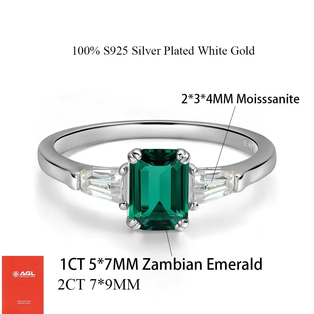 Bague femme en argent 925, pierre de laboratoire – CLEVI Paris