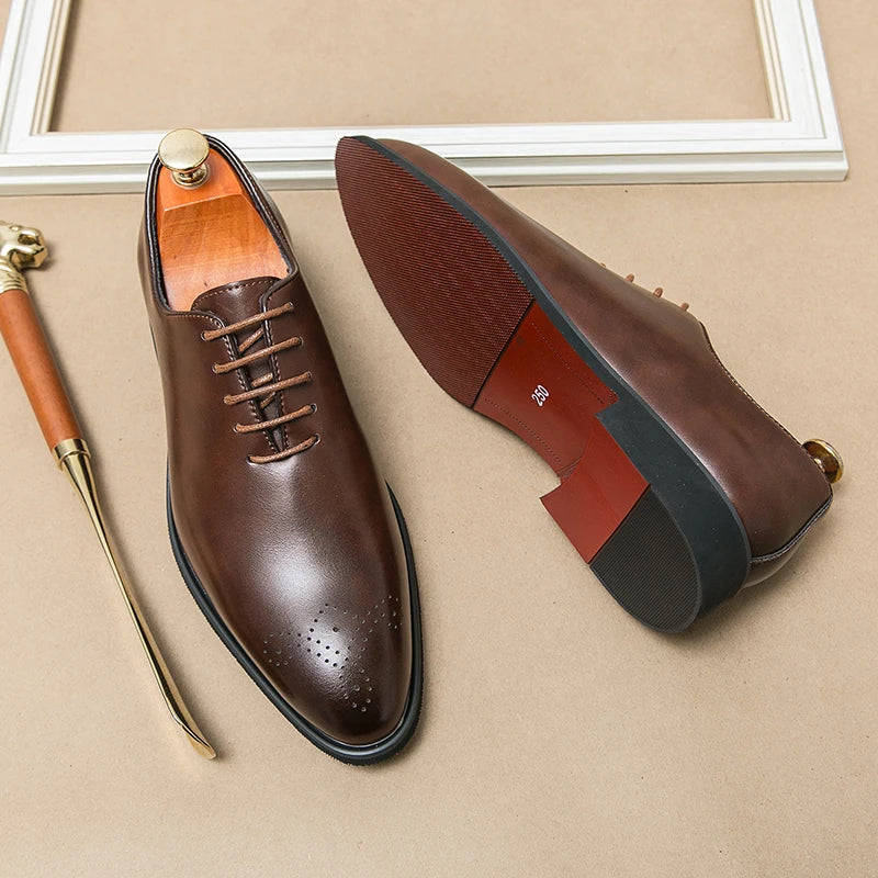 Chaussures Oxford Homme Élégantes – Lacets, Semelle Caoutchouc – CLEVI Paris