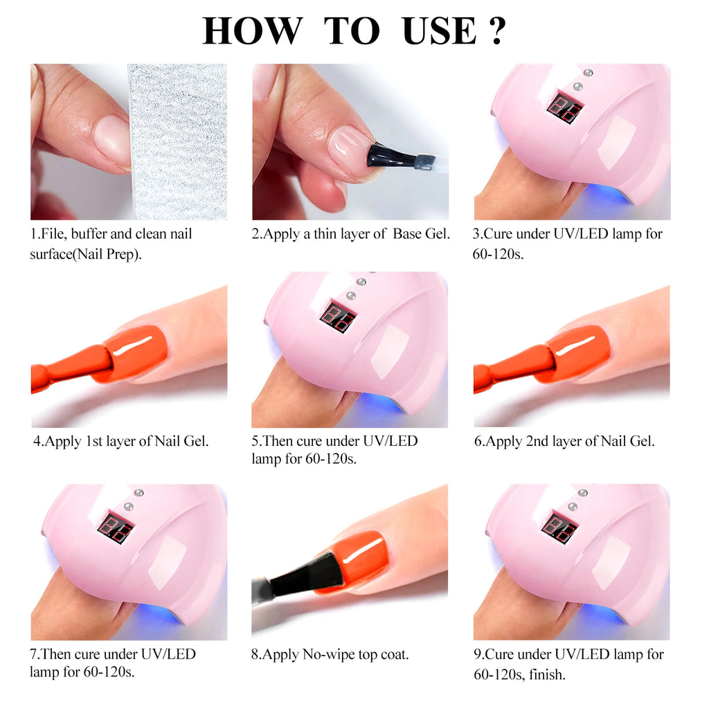 Vernis Gel Semi-Permanent Four Lily 10ml – Sans HEMA Sans TPO UV/LED Soak-Off Noir Rouge Blanc Certifié CPNP – CLEVI Paris