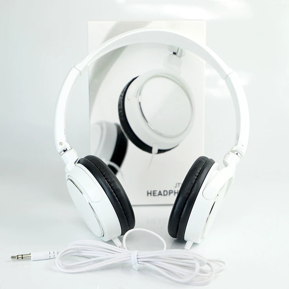 Casque Filaire Jack 3,5mm Pliable Bass Stéréo – CLEVI Paris