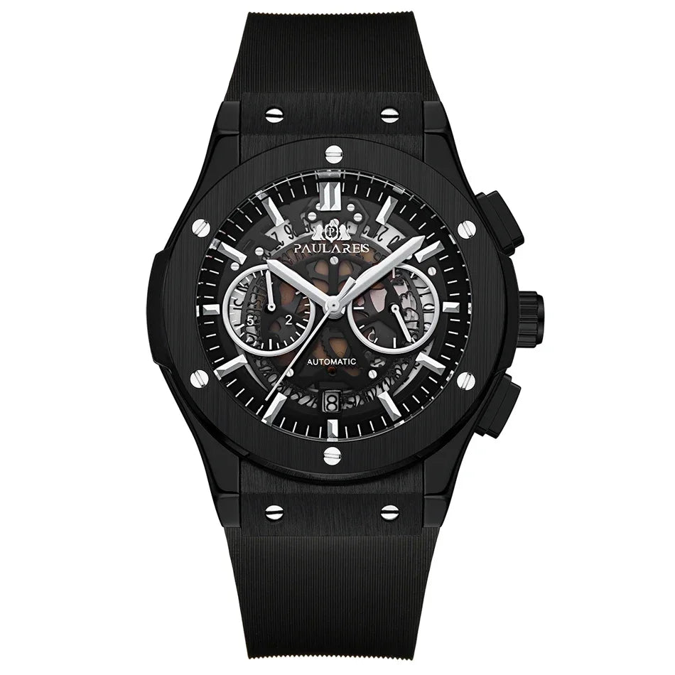 Montre Chronographe Squelette Quartz Homme – CLEVI Paris