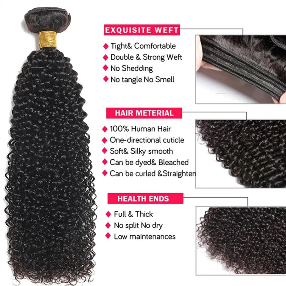 Mèches Cheveux Humains Péruviens Kinky Curly Remy – CLEVI Paris