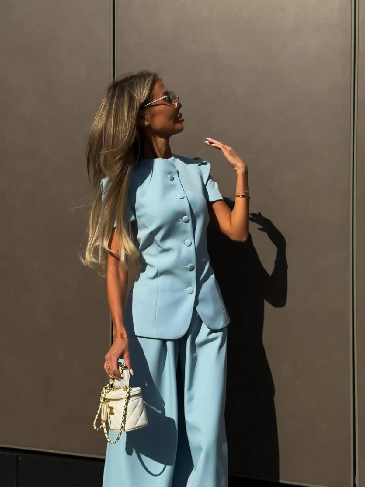 Ensemble 2 pièces femme chemise et pantalon – CLEVI Paris