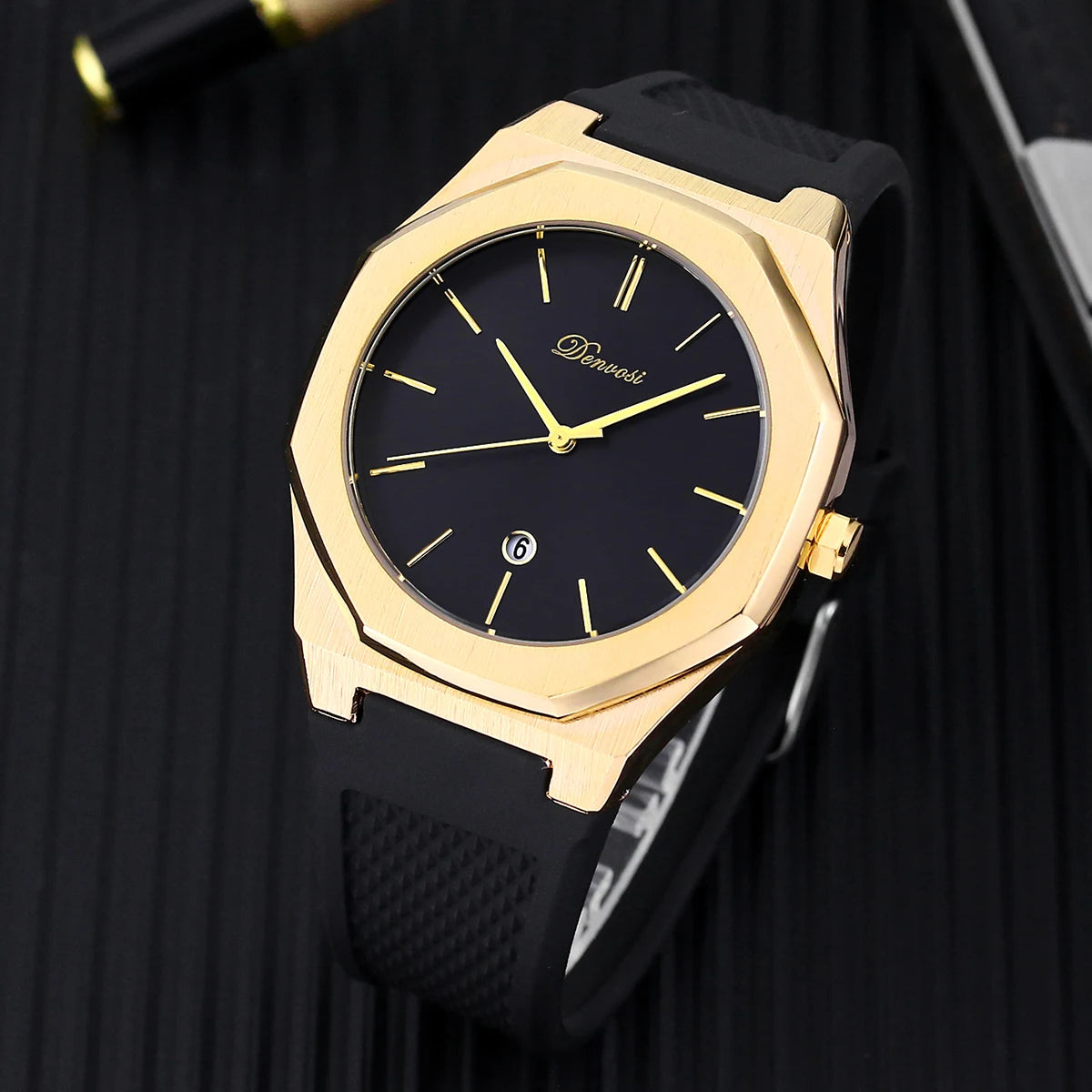 DENVOSI Montre Homme Quartz Ronde 40mm Bracelet Alliage Sport Casual 30M – CLEVI Paris