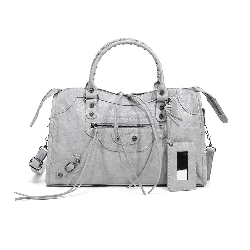 Sac À Main PU Grande Capacité Femme Style Vintage Automne – CLEVI Paris