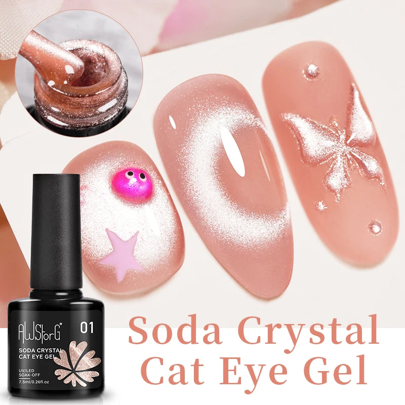 Vernis Gel UV Cat Eye AWStorG 7,5ml Semi-Permanent – CLEVI Paris