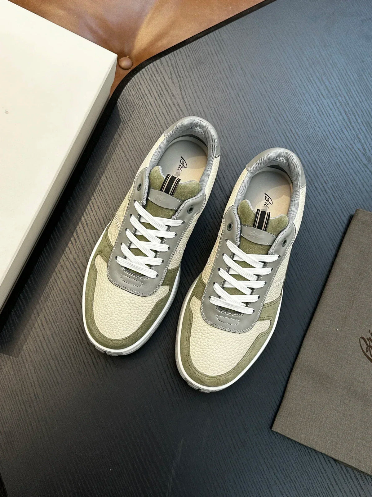 Sneakers Homme Cuir Véritable Vachette OECHSLI – Casual Business Respirantes – 6 Coloris, Pointures 38 à 46 – CLEVI Paris