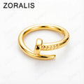 Bague Ajustable Géométrique Dorée ou Argentée – CLEVI Paris
