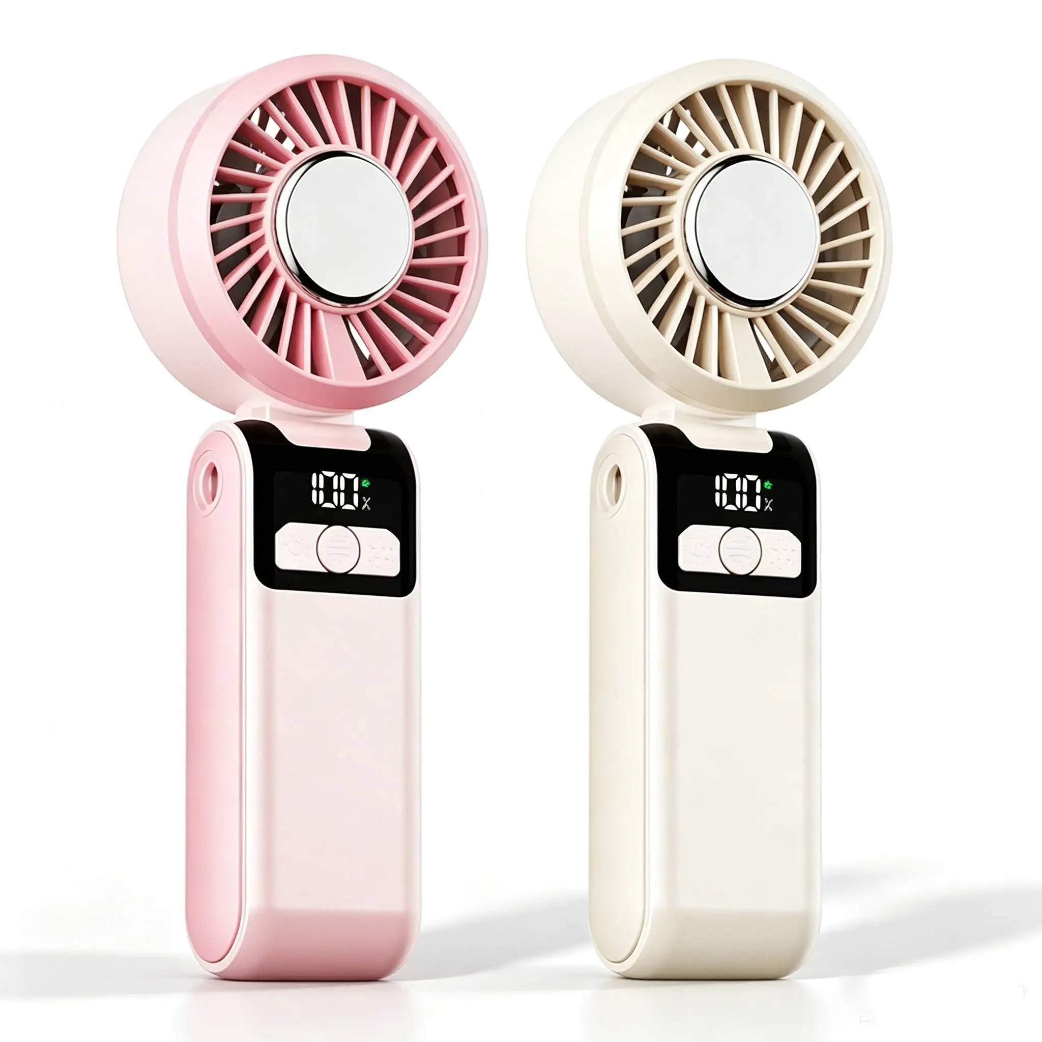 Ventilateur Portable Pliable avec Pack de Glace & Affichage LED – CLEVI Paris