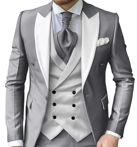 Costume homme 3 pièces polyester-viscose – CLEVI Paris