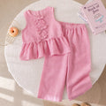Ensemble fille rose à rayures Humor Bear – CLEVI Paris