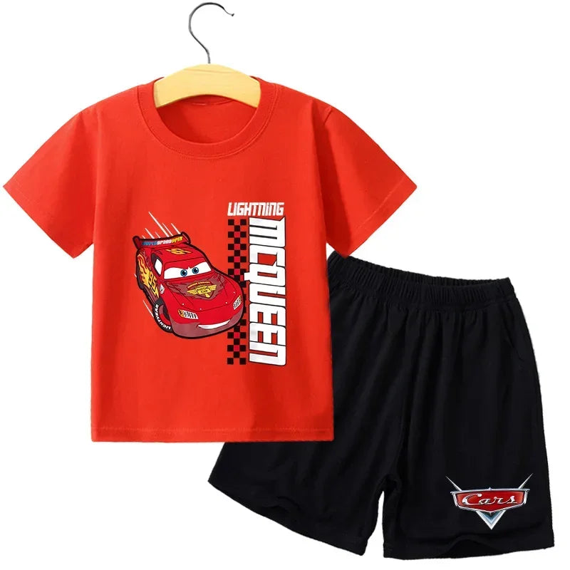 Ensemble enfant Cars T-shirt et short – CLEVI Paris