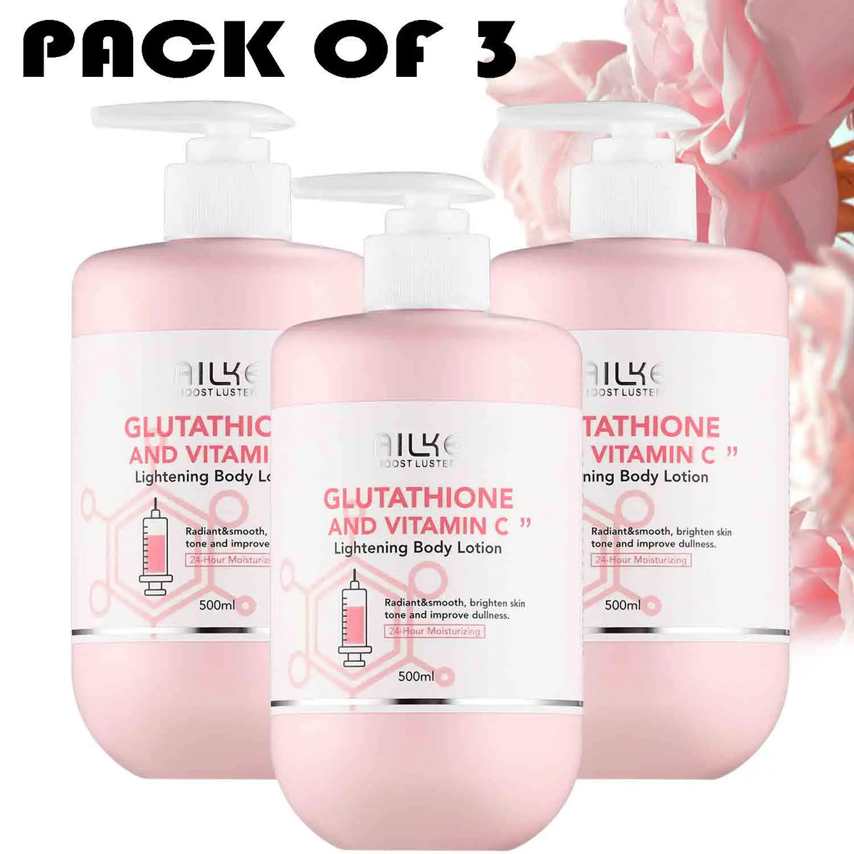 Gamme Éclaircissante Glutathion & Vitamine C AILKE – Anti-Taches, Hydratante & Raffermissante – CLEVI Paris