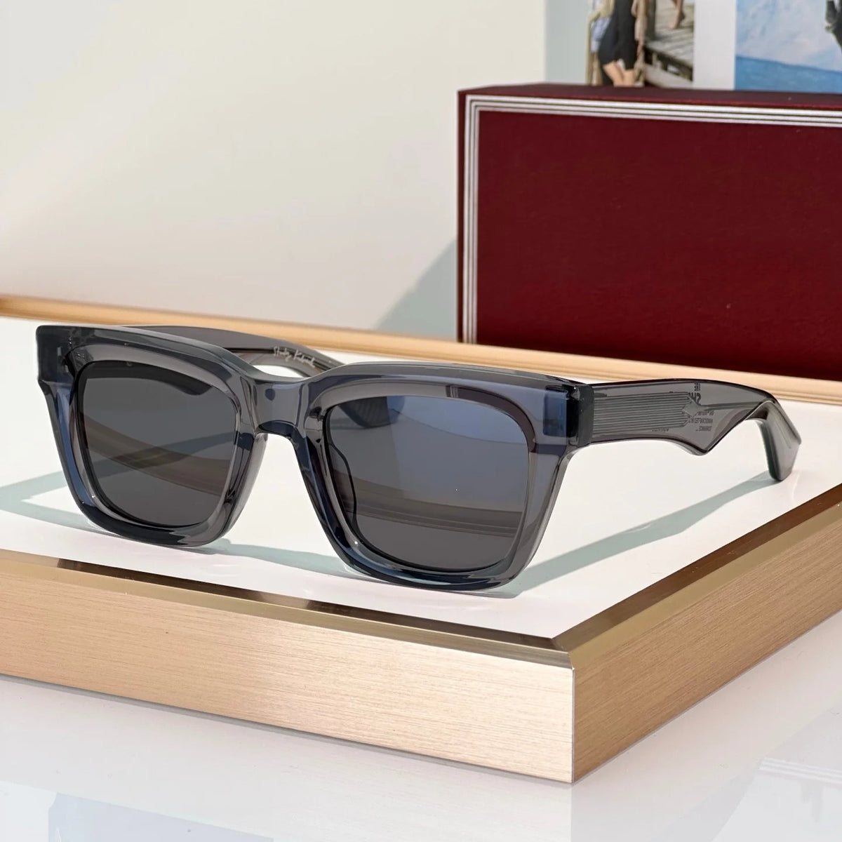 Lunettes de Soleil Carrées Acétate Unisexe UV400 Torrance – CLEVI Paris