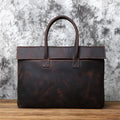 Serviette Homme Cuir Vache Rétro Laptop 15"/16" – CLEVI Paris