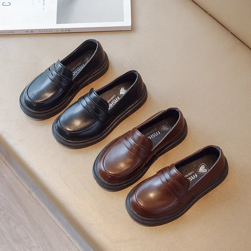 Mocassins enfant rétro style britannique – CLEVI Paris