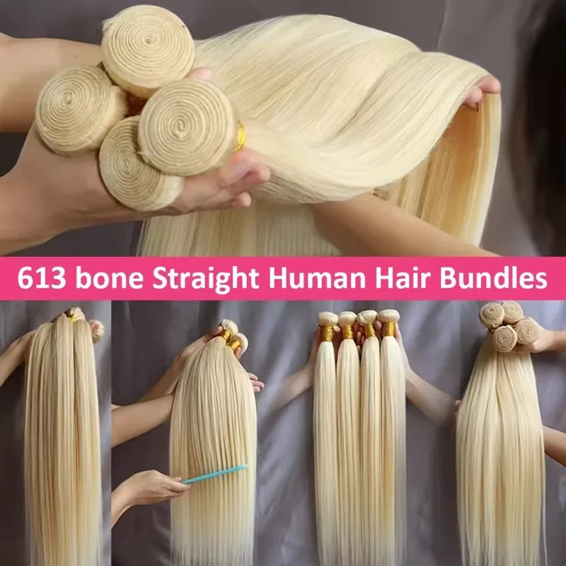 Bundles Cheveux Humains Lisses 613 Blonde Miel Smilegirl – CLEVI Paris