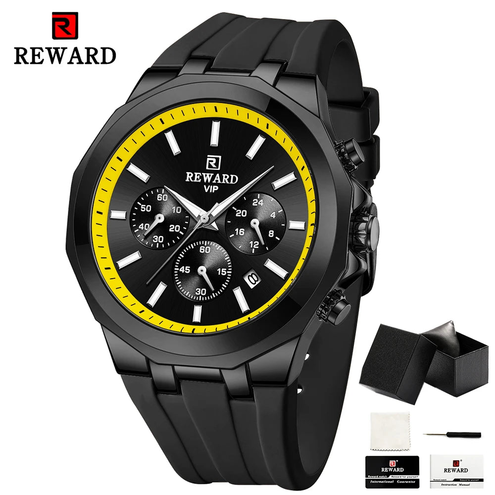 Montre Militaire Quartz Chronographe REWARD Homme – CLEVI Paris