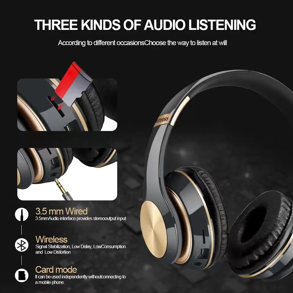 Casque EOENKK T5 Bluetooth 5.1 HiFi Pliable Filaire/Sans Fil – CLEVI Paris