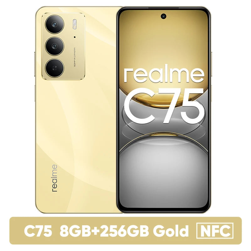 Smartphone realme C75 4G NFC 256 Go – CLEVI Paris