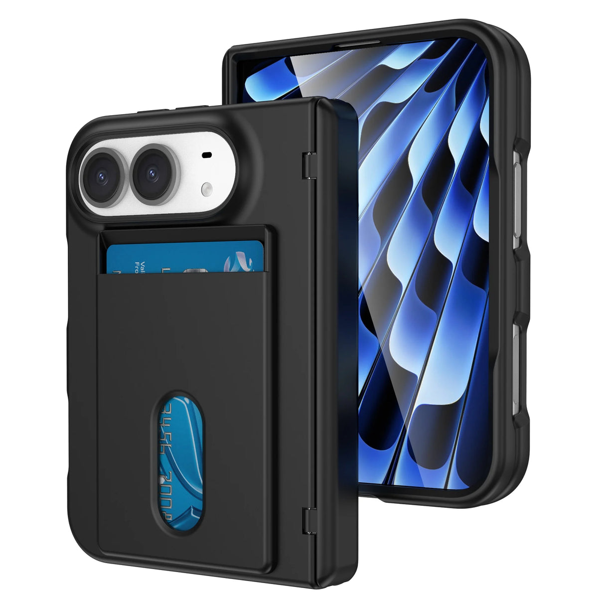 Étui iPhone Duo porte-cartes à charnière – CLEVI Paris