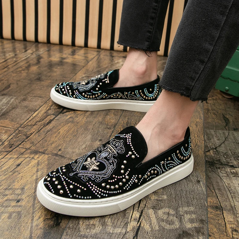 Mocassins Rivets Dandelion Homme Luxe – CLEVI Paris