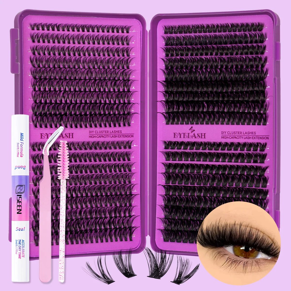 Kit de cils en grappes DIY ISEEN – CLEVI Paris
