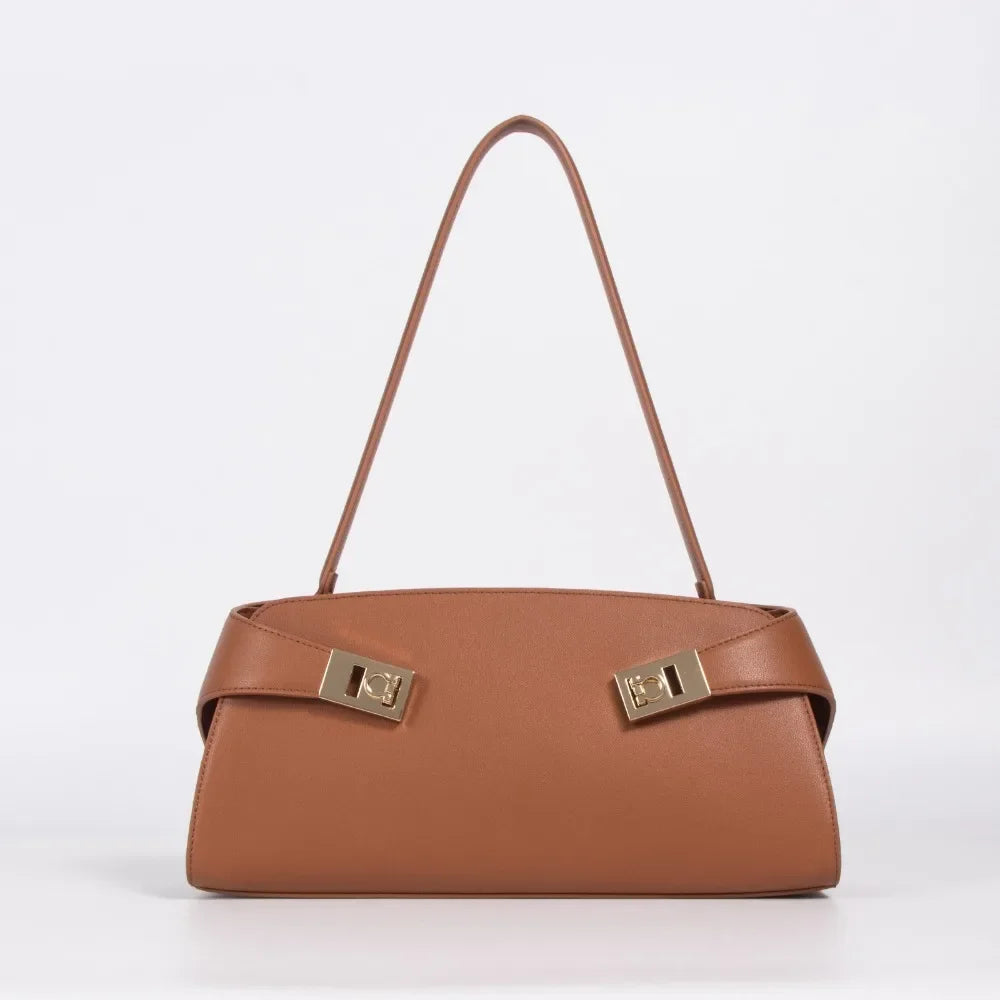 Sac Épaule Femme Cuir Véritable Luxe Minimaliste 32x11x15,5cm – CLEVI Paris