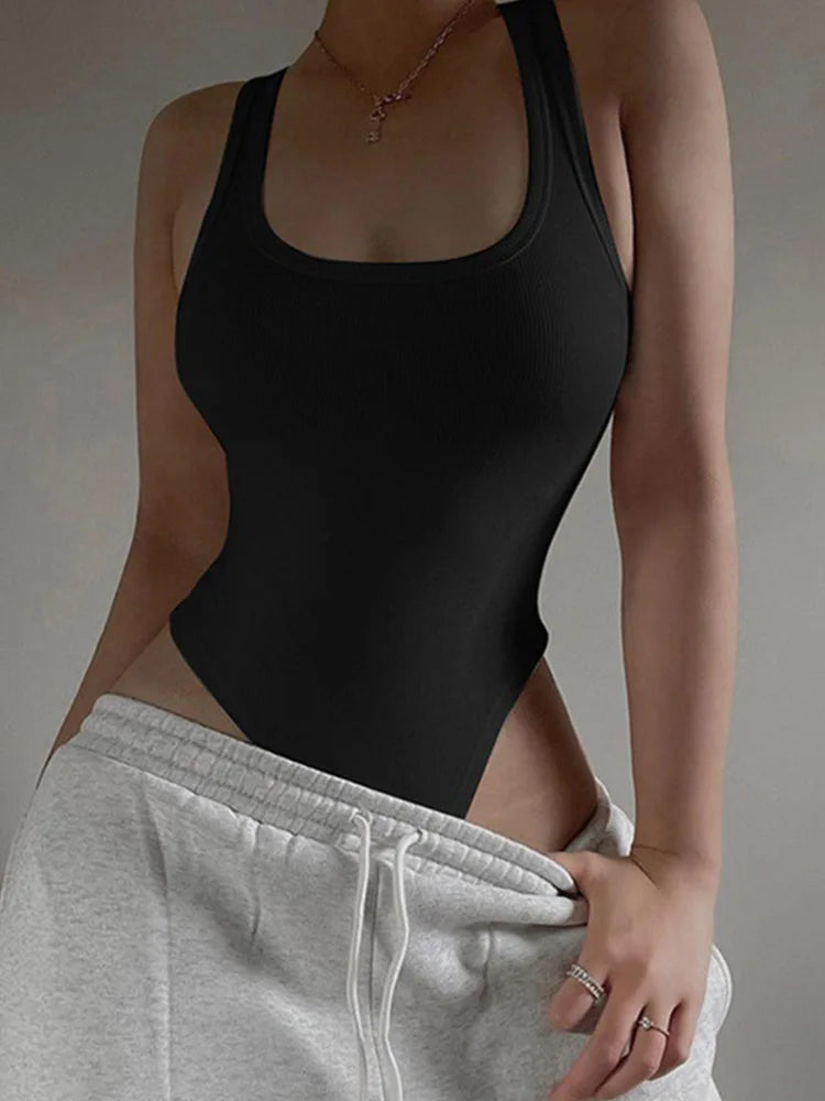Bodysuit Tricot Sans Manches Femme – CLEVI Paris